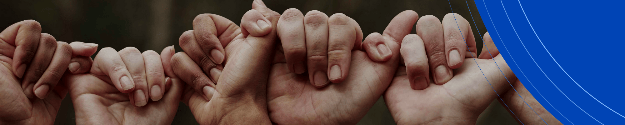 A group of people holding hands